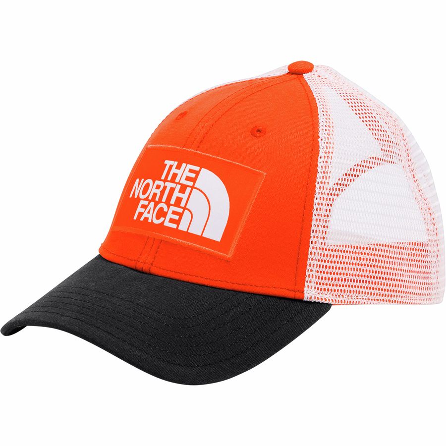 north face men's emb trucker hat