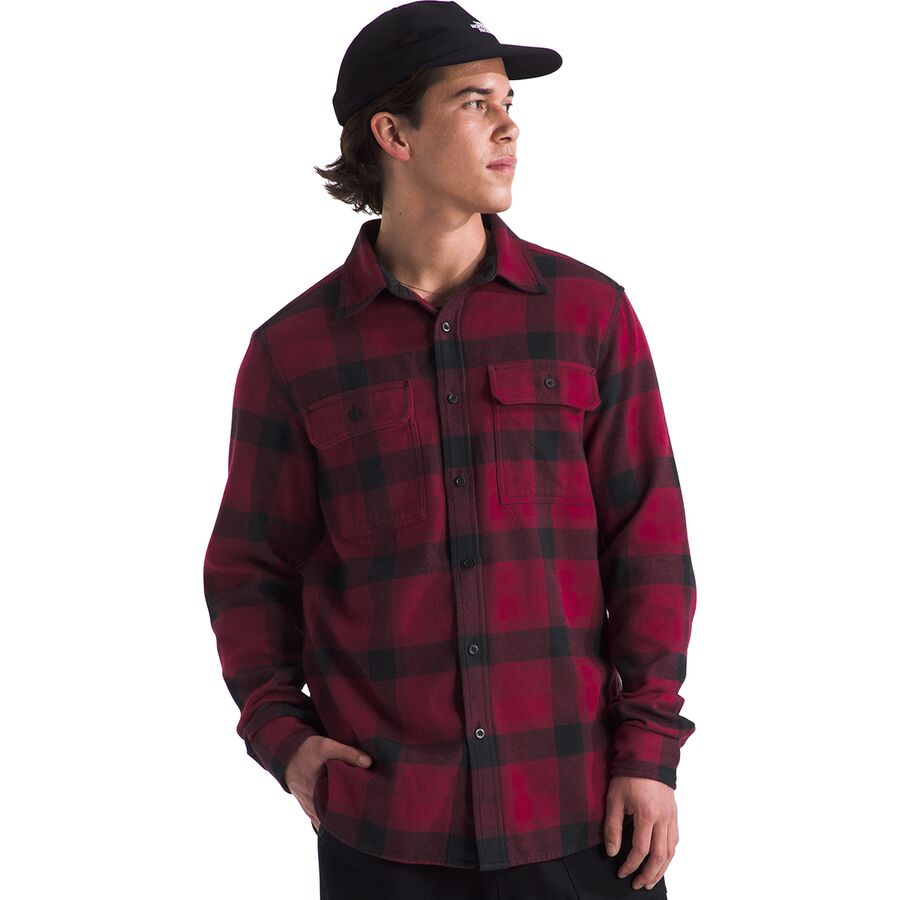 The North Face Men's Arroyo Flannel Shirt Gray Size Medium