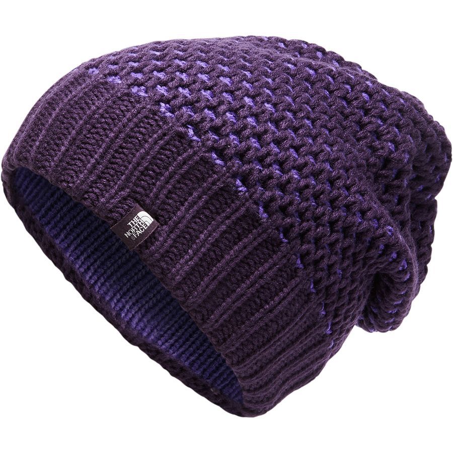 the north face beanie purple