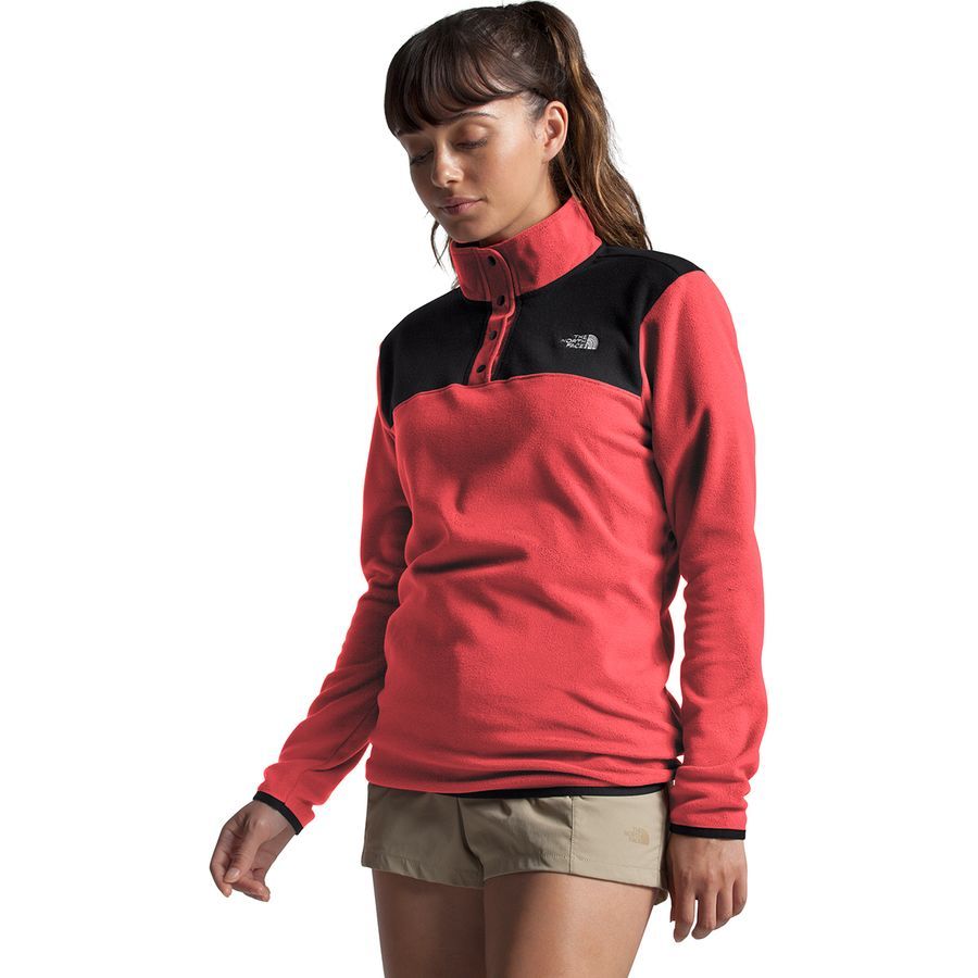 the north face women's snap it fleece pullover