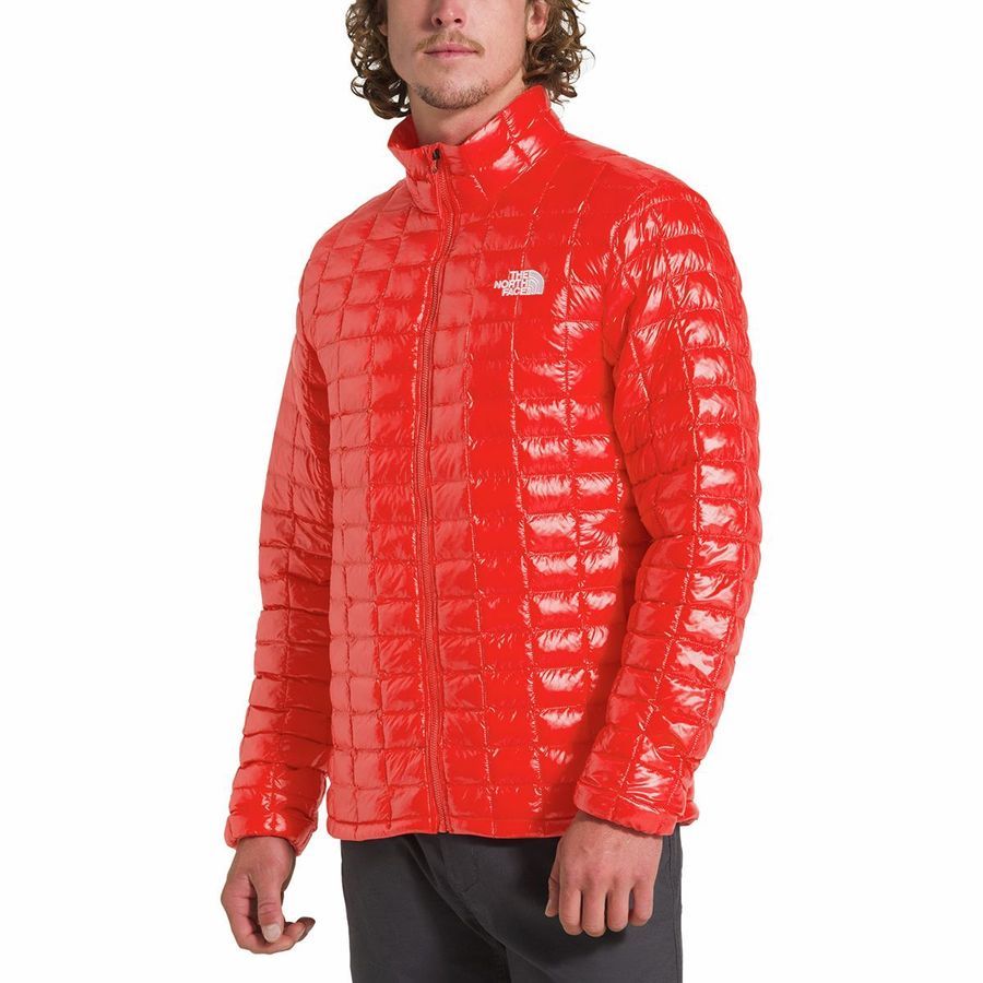 north face thermoball red jacket