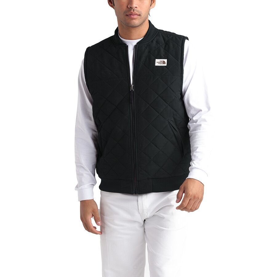 north face quilted vest
