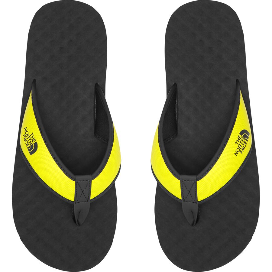 black north face flip flops