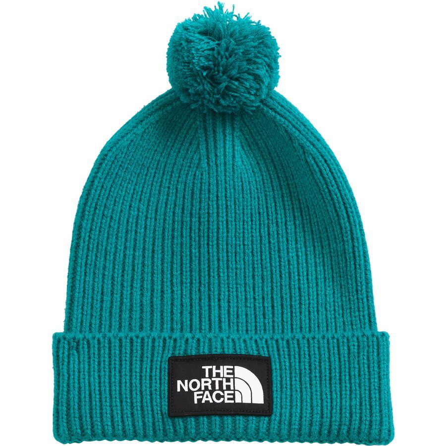 The North Face Logo Box Pom Beanie