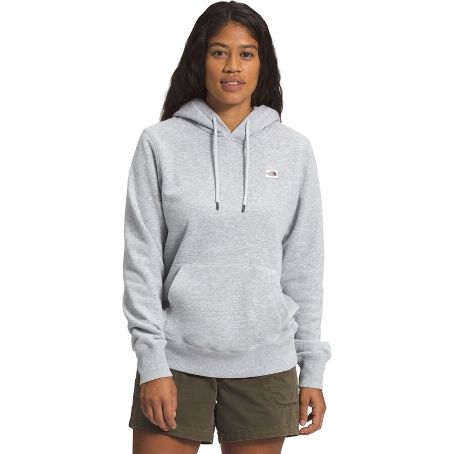 north face light grey hoodie