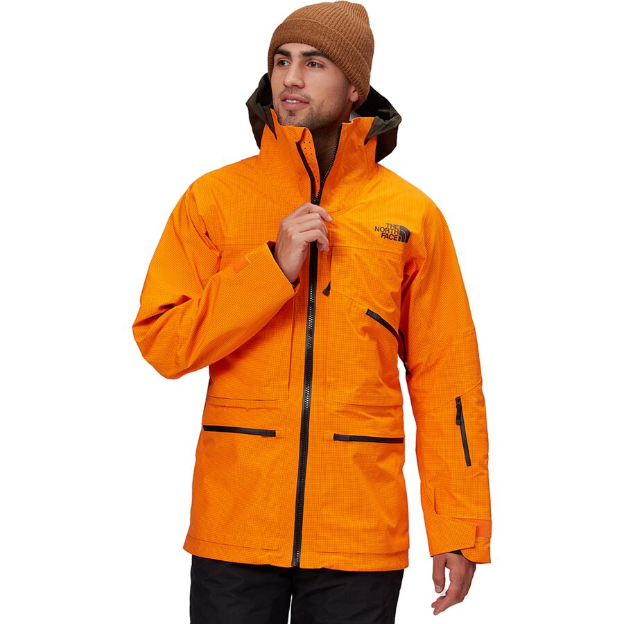 The North Face - Brigandine FUTURELIGHT Jacket - Men's - Vivid Orange/Rosin Green