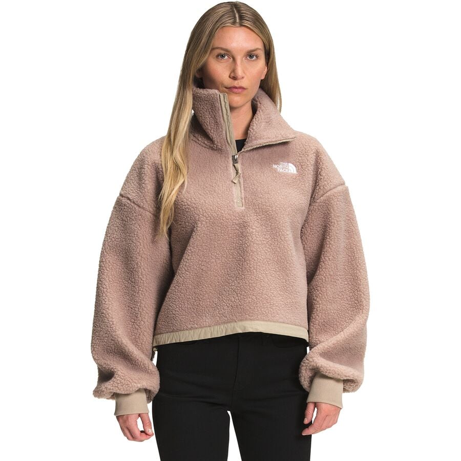 The North Face - Platte Sherpa 1/4-Zip Jacket - Women's - Flax