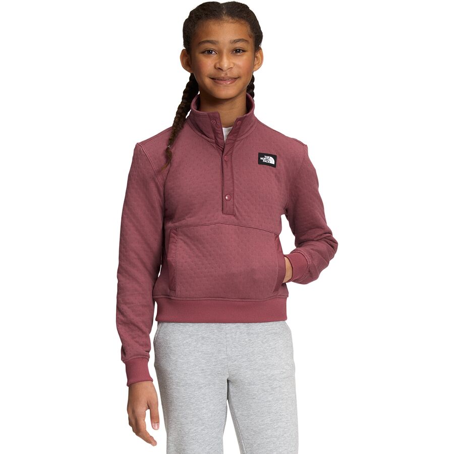 Edgewater Quilted Snap Pullover - Girls'