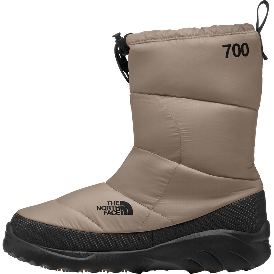 Ботинки The North Face Nuptse Traction Bootie, цвет: Серо-бежевый серый / Чёрный