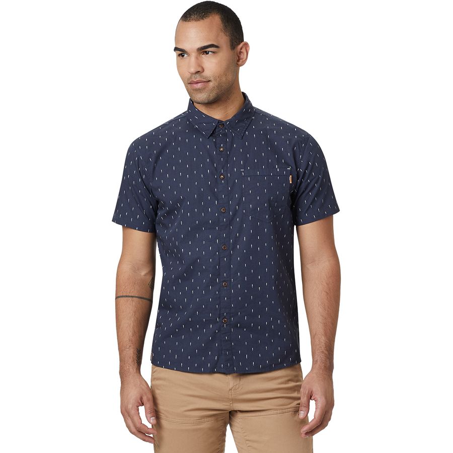 Tentree Cotton Short-Sleeve Button Up Shirt - Men's - Clothing