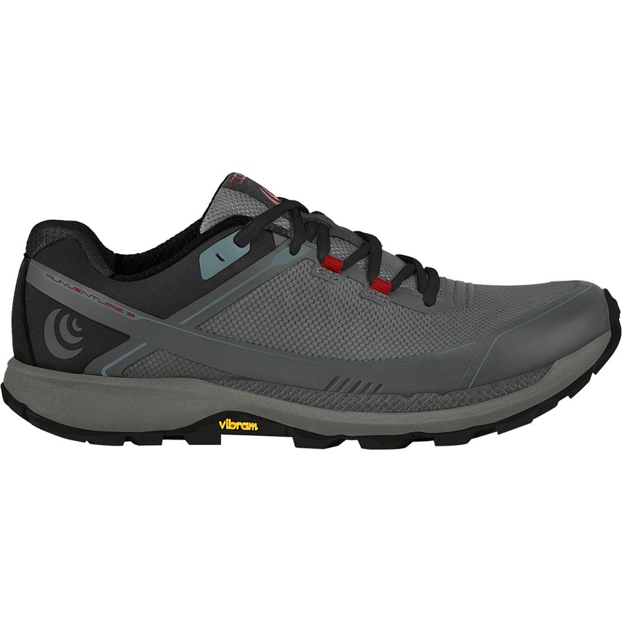Topo Athletic - Runventure 3 Trail Running Shoe - Men's - Grey/Red