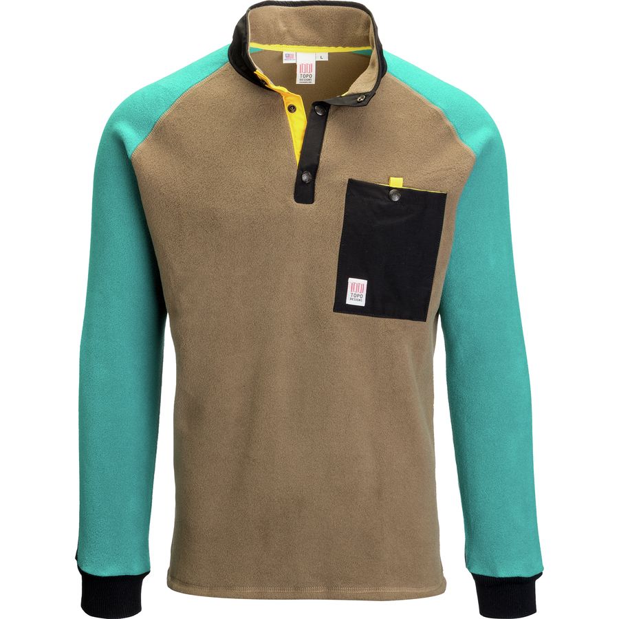 Topo Designs Mountain Fleece Pullover Jacket - Men's | Backcountry.com