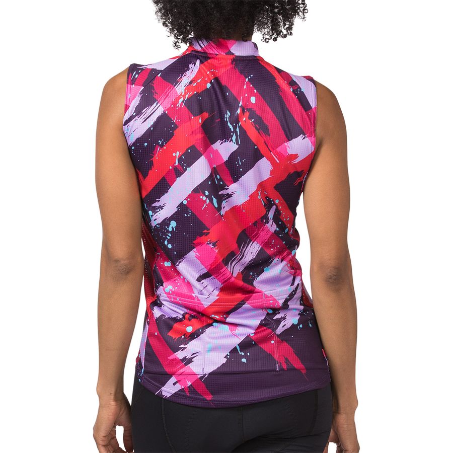 terry sleeveless cycling jersey