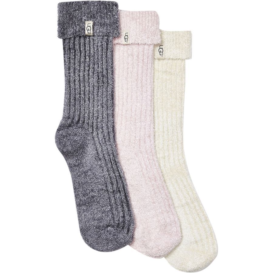 UGG Cozy Sparkle Sock Gift Set Women's Accessories