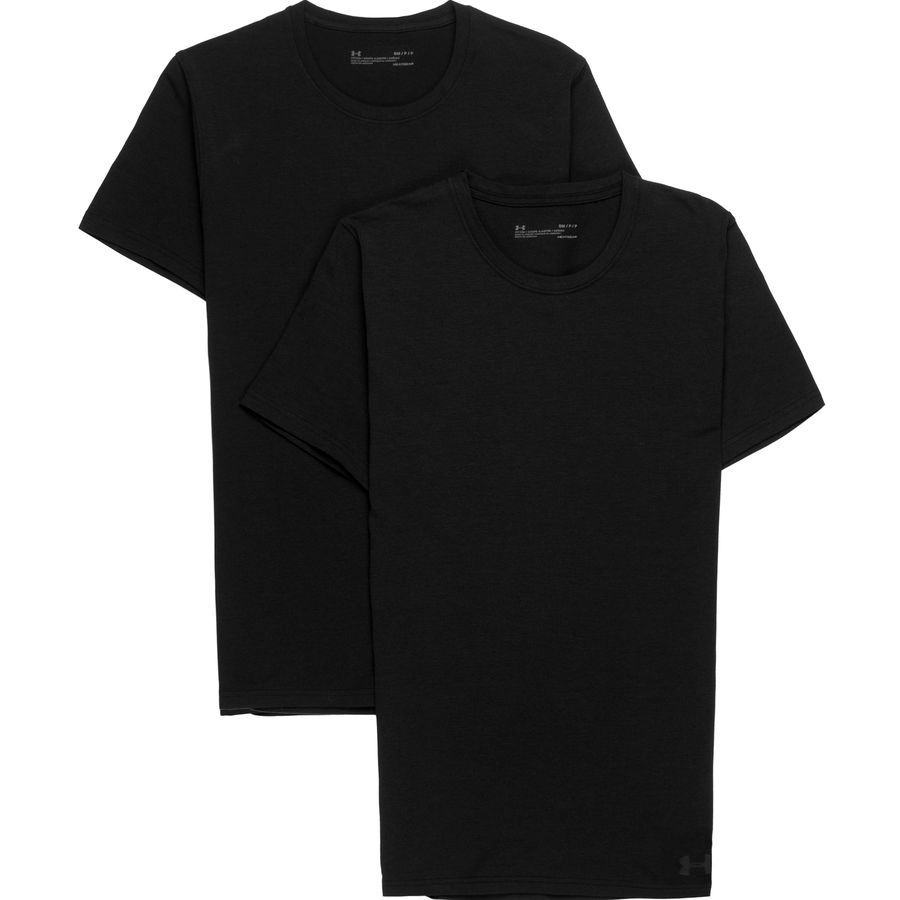 Under Armour Cotton Stretch Short-Sleeve Crew T-Shirt - 2-Pack - Mens