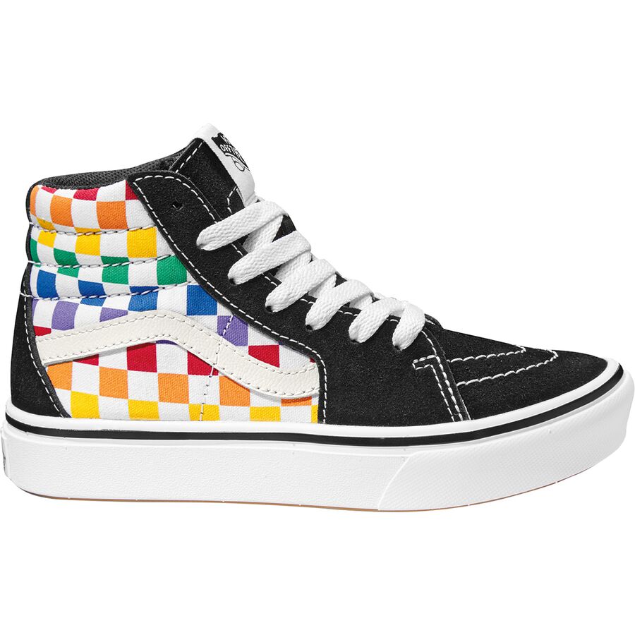 vans checkerboard rainbow kids