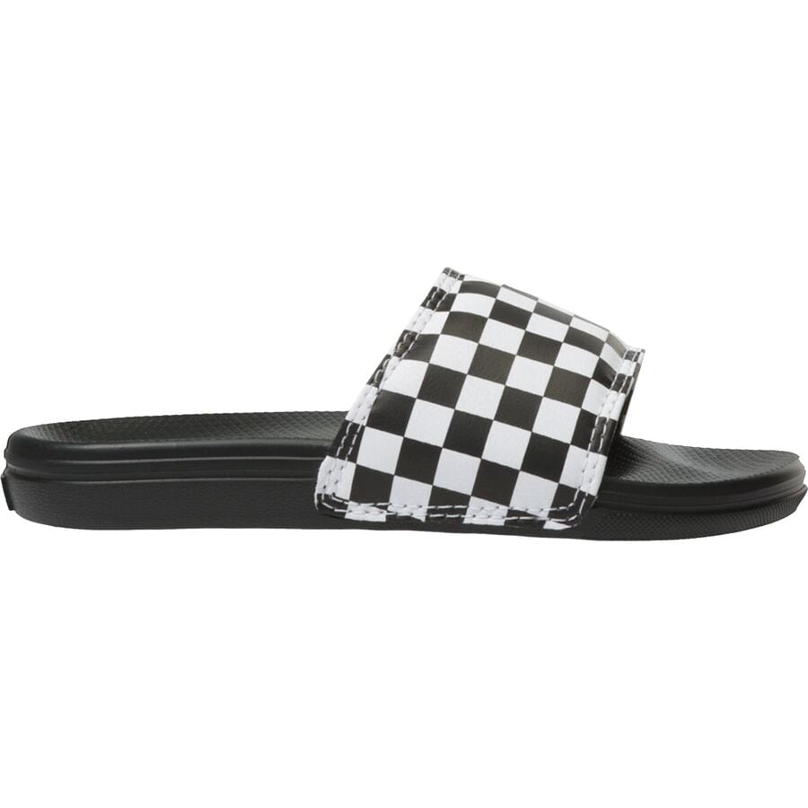 Vans - La Costa Slide-On Shoe - Kids' - (Checkerboard) White