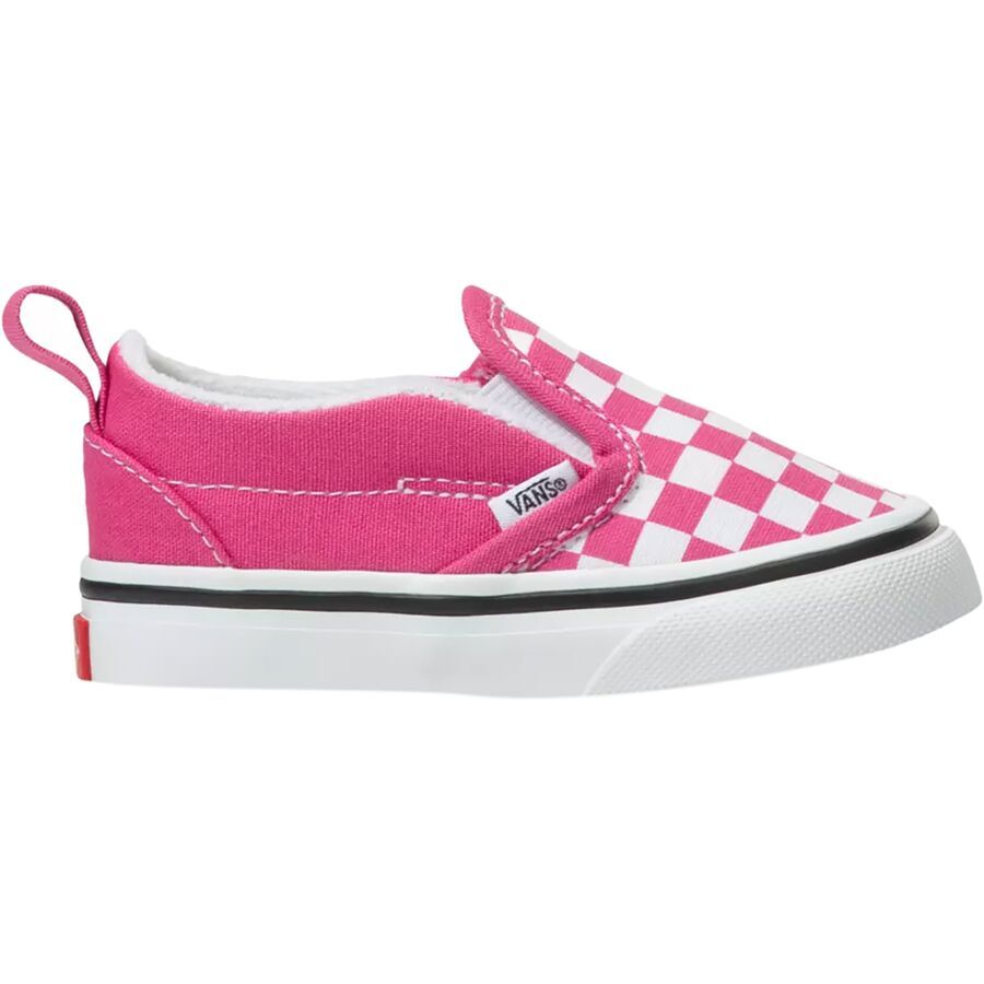girls pink slip on vans