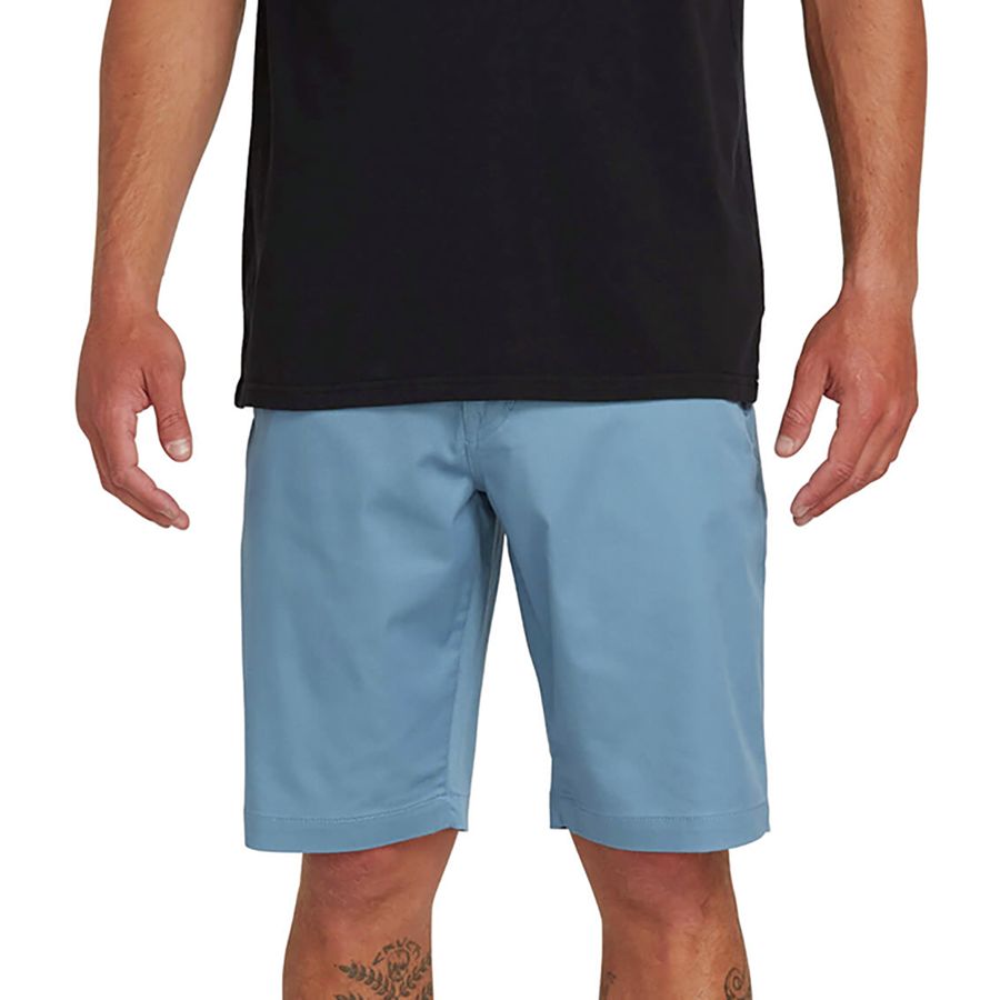 Volcom Frickin Modern Stretch Chino Shorts in Dark Navy - Shorts For Men | Fashion Wear