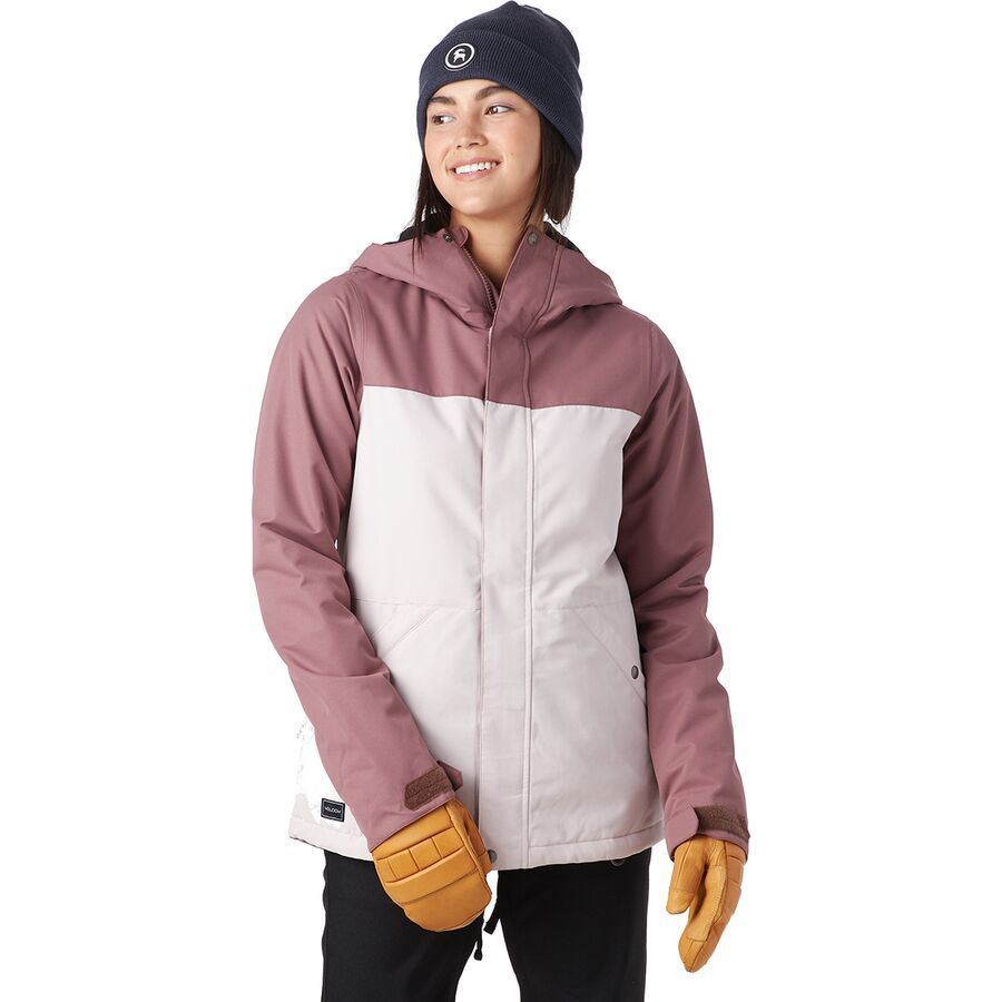 volcom bolt mauve 10k snowboard jacket