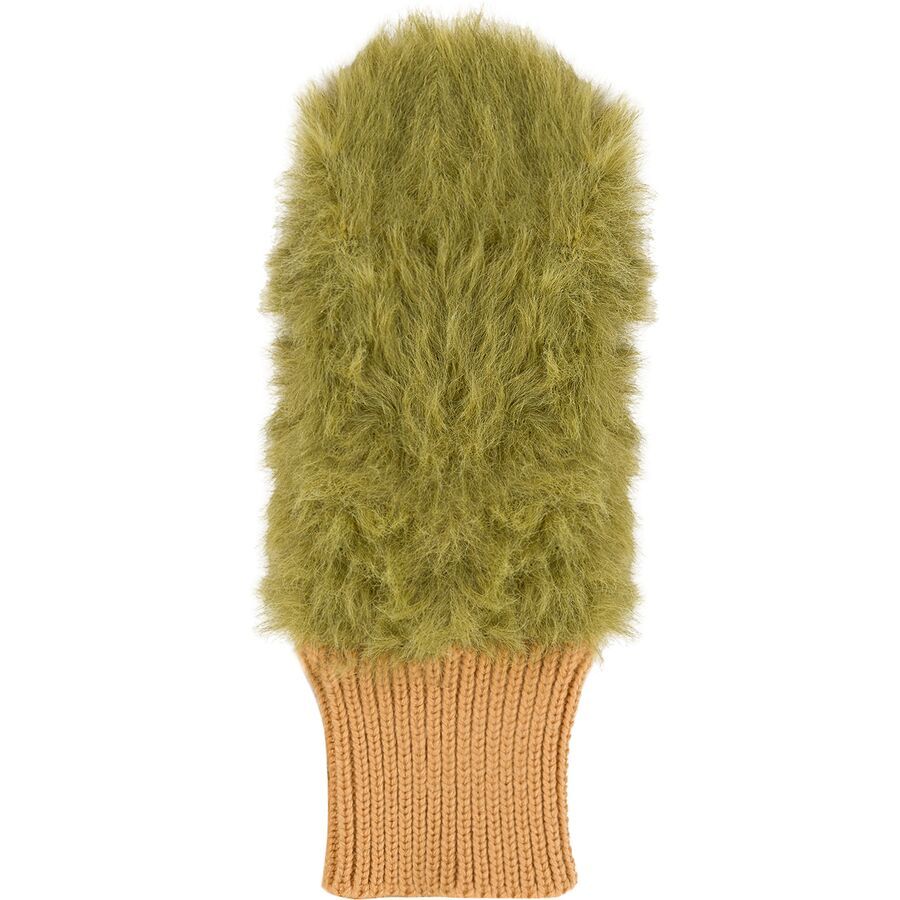 Colorblock Fur Mitten