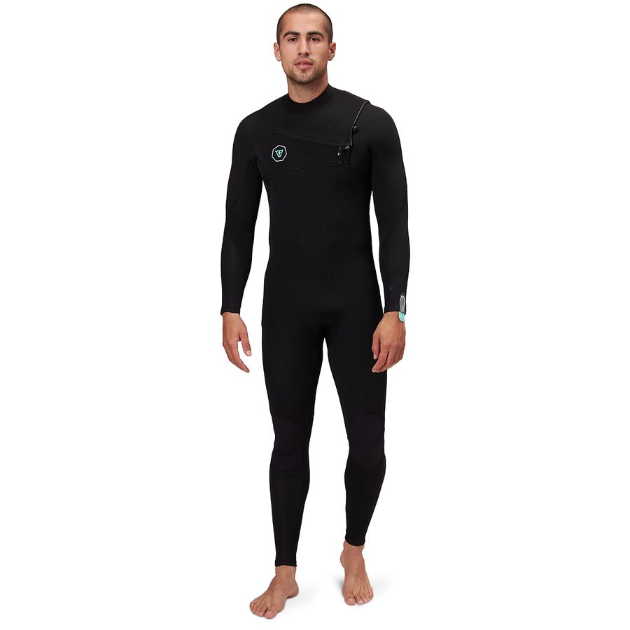 Vissla - 7 Seas 3/2 Full Chest Zip Long-Sleeve Wetsuit - Men's - Black