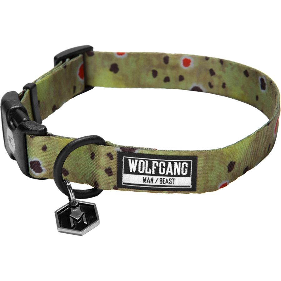 Wolfgang Man & Beast Brown Trout Dog Collar Hike & Camp