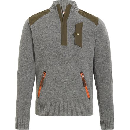 Alps & Meters - Alpine Guide Sweater - Men's - Grey/Orange