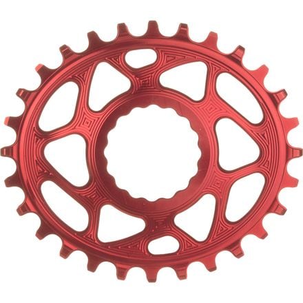 absoluteBLACK - Race Face Oval Cinch Direct Mount Traction Chainring - Red