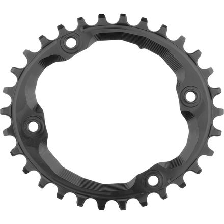 absoluteBLACK - Shimano Oval Traction Chainring - Black/96 BCD (M9000 XTR)