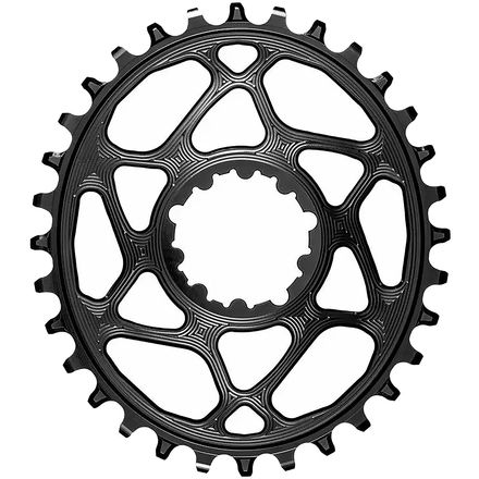 absoluteBLACK - SRAM Oval Direct Mount Boost Chainring for Shimano HG+ - Black