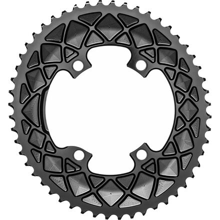 absoluteBLACK - Premium Oval Road Outer Chainring Shimano Dura-Ace 9100 - Black
