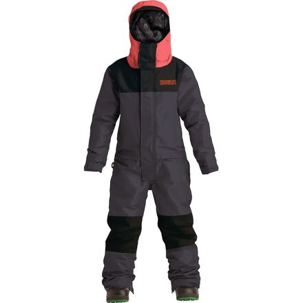 Airblaster - Freedom Suit - Boys' - Black/Hot Coral