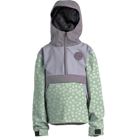 Airblaster - Trenchover Jacket - Girls' - Mint Daisy