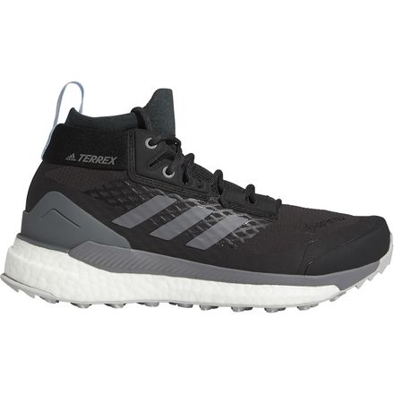 Adidas TERREX - Terrex Free Hiker GTX Hiking Boot - Women's - Carbon/Grey Four/Glow Blue