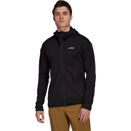 Adidas Outdoor - Tech Flooce Light Hooded Jacket - Men's - Black