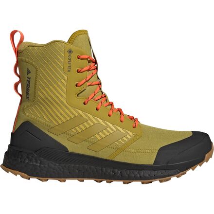 Adidas Outdoor - Free Hiker XPL GTX Parley Boot - Men's - Pulse Olive/Impact Orange/Core Black