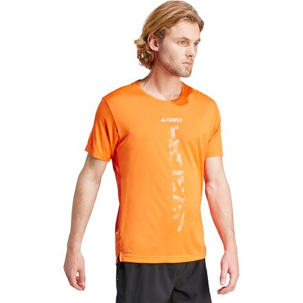Adidas TERREX - Agravic T-Shirt - Men's - Semi Impact Orange/White