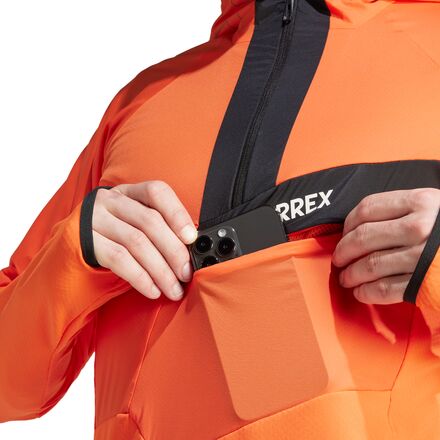 Adidas TERREX - Techrock Ultralight 1/2-Zip Hooded Fleece Jacket - Men's