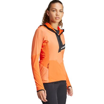 Adidas TERREX - Techrock Ultralight 1/2-Zip Hooded Fleece Jacket - Women's