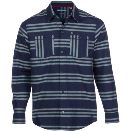 Adidas - Silas Striped Flannel Shirt - Long-Sleeve - Men's