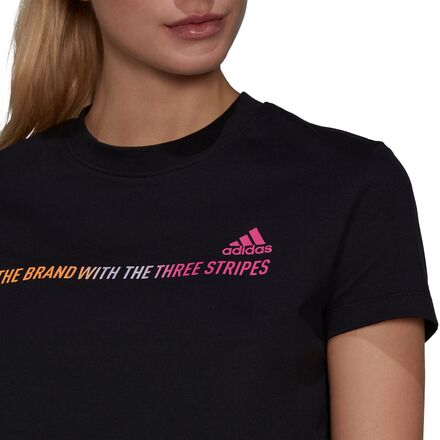 Adidas - Gradient Logo Cropped T-Shirt - Women's