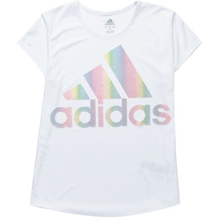Adidas - Replenishment Rainbow Foil T-Shirt - Girls' - White