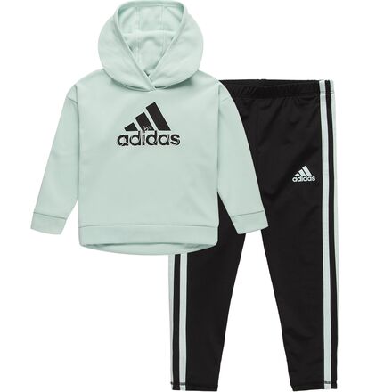 Adidas - Fleece Hooded Pullover & Tight Set - Toddler Girls'