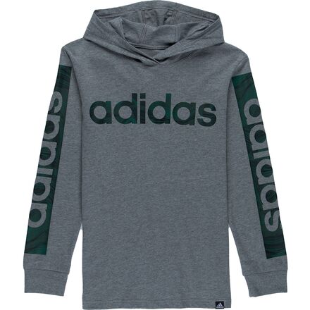 Adidas - Linear Camo Heather Hooded T-Shirt - Boys'