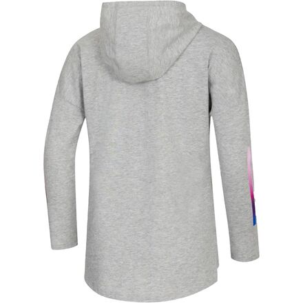 Adidas - Long-Sleeve Hooded Heather Graphic T-Shirt - Girls'