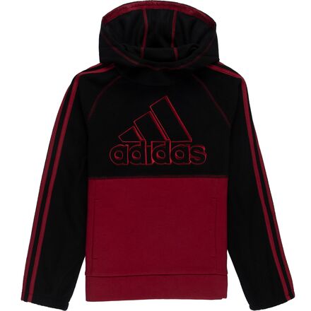 Adidas - Micro Fleece Hooded Pullover - Boys' - Black/Red