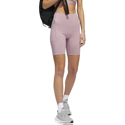 Adidas - Yoga Pocket Bike Short Tight - Women's - Magic Mauve