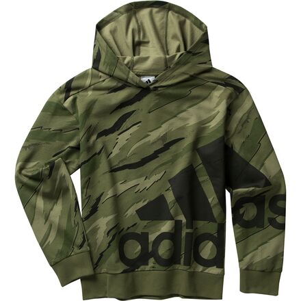 Adidas - Tiger Camo Hooded Pullover - Boys' - Focus Olive