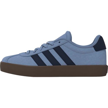 Adidas - VL Court 3.0 Shoe - Kids' - Clear Sky/Night Indigo/Gum 5